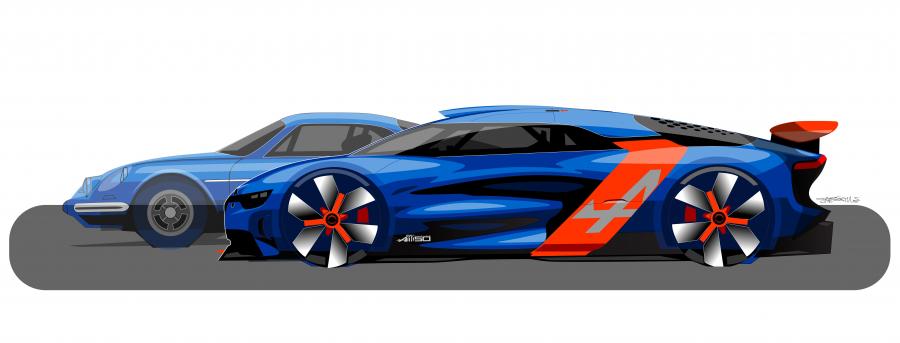 Эскиз Renault Alpine A110-50 Concept 2012 года  (фото 68 из 105)